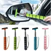 Car Mirror Rainy Glass Window Cleaning Tool Wiper Extendable Handle Car Side Mirror Squeegee Telescopic Rearview Mirror Squeegee 1