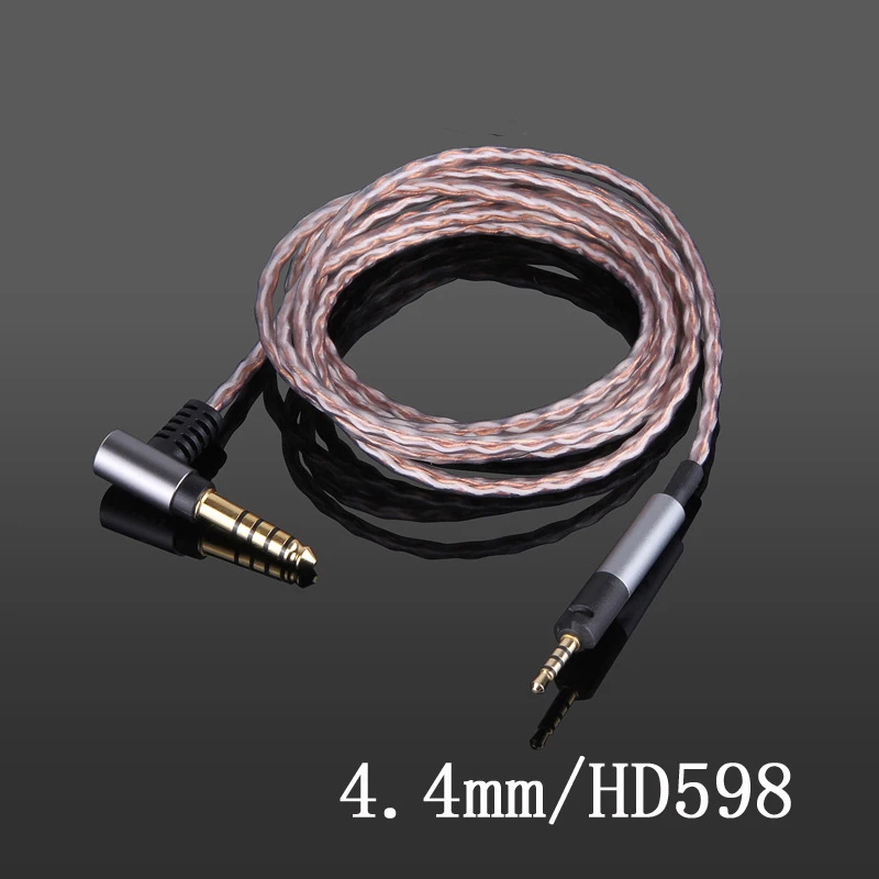 Único Cristal Cobre Headest Cabo de Atualização para Sennheiser Hd598 Hd518 Hd558 Hd569 Hd579 Hd598se Hd2.30 44 mm 25 mm Hd560s 100 - Image 5