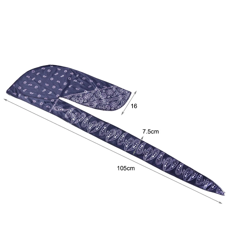 Paisley Printed Polyester Fat-Lace Du-rag | DuRag | Doo-Rag Paisley Printed Polyester Fat-Lace Du-rag | DuRag | Doo-Rag