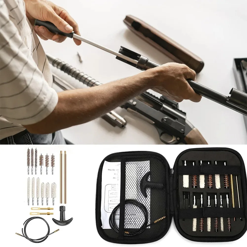 Gun Brush Gun Cleaning Tool 19 Pieces Pipe Dredging Set Cleaning and Maintenance Kit Barrel Brush