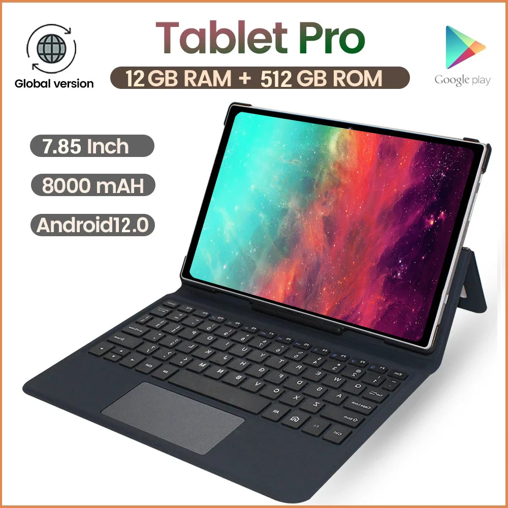 Оригинальный планшет M12 Android 12 WPS офисный ноутбук 15 6-дюймовый Google Play MINI Гб 7 85 ГБ 512