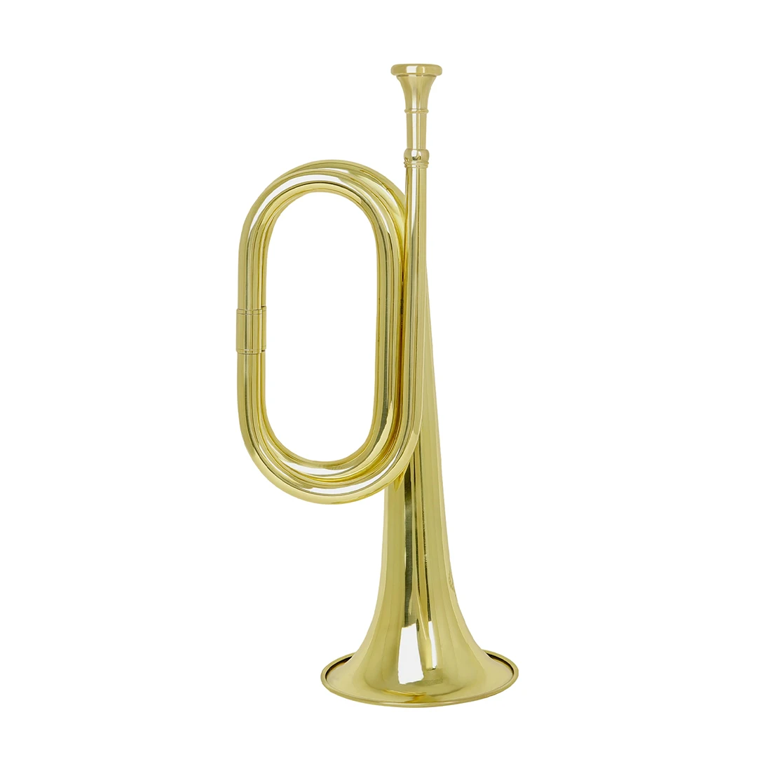

MBAT латунная кавалерийская труба с мундштуком лакированная золотая поверхность ручная работа утолщенный латунный музыкальный инструмент
