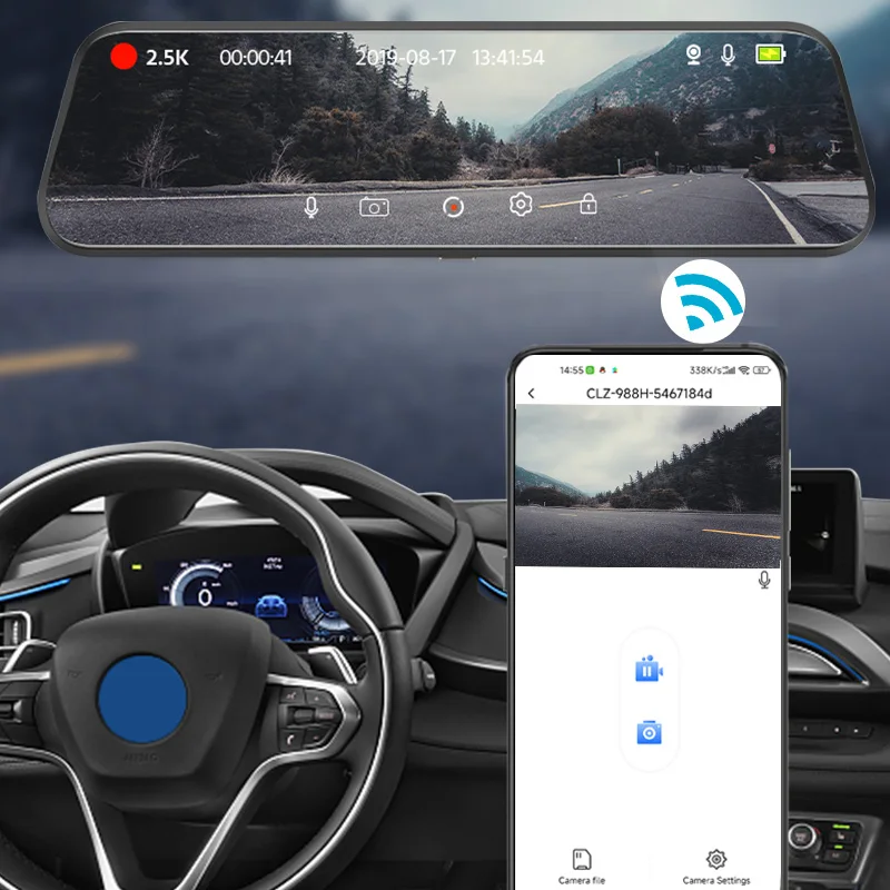 YANACE-A37 2.5K ڵ DVR ̷ ,  ̷,  GPS  ķ,   ڵ ī޶, Ʈ , 10 ġ