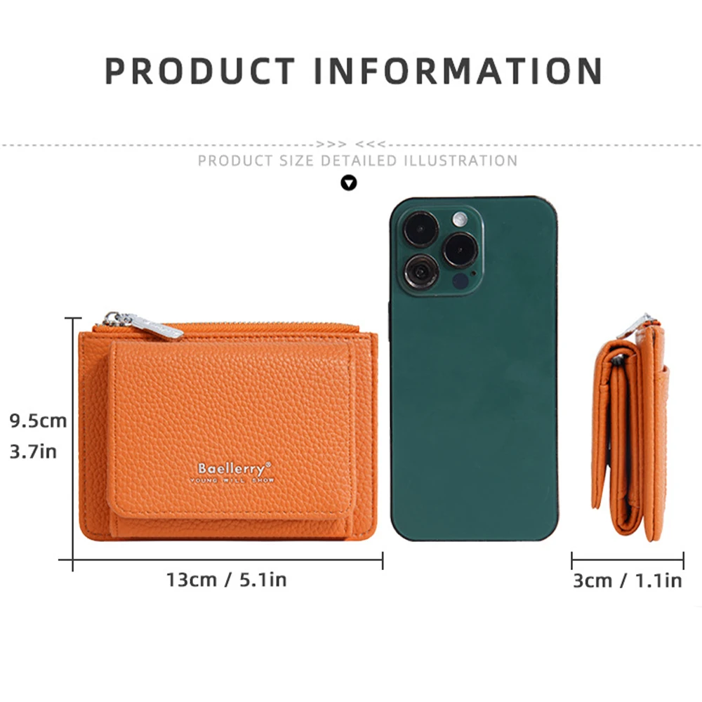 Fashionable Lychee Pattern Card Holder Wallet with Cash Slot Pu Leather Ultra-Thin Minimalist Wallet Unisex Travel Wallet