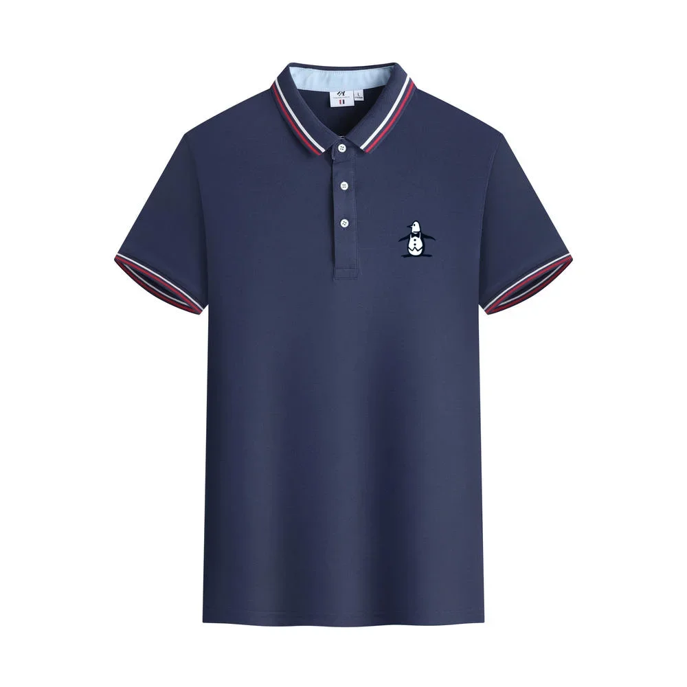 Polo Shirt Mens Shirts New Munsing Wear Men's Summer Polo Fashion Sports Leisure Men's Golf Clothing