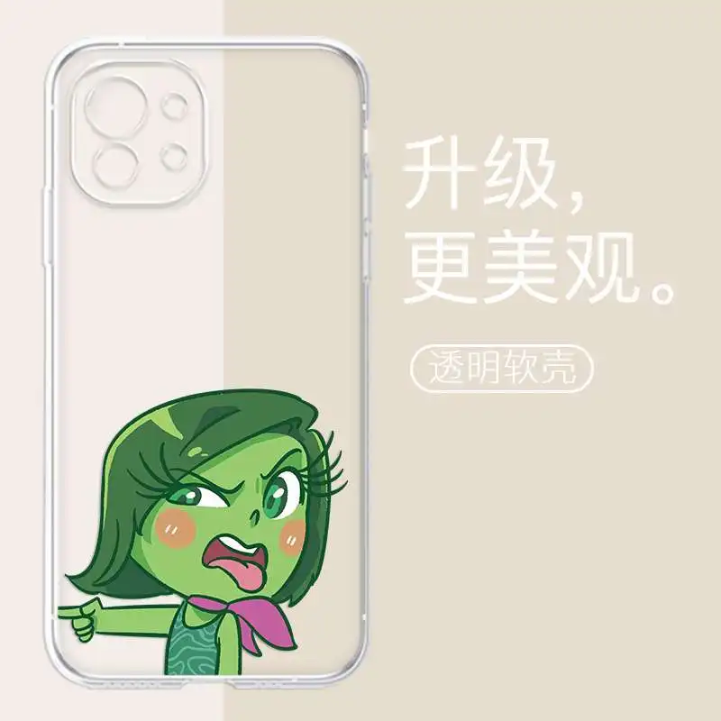 thumbnail image 1 of Funda de teléfono de dibujos animados de Disney para niñas, carcasa protectora transparente con dibujos animados de Inside Out 2, iPhone 15, ansiedad, Envy, 14, 13 Plus, Pro Max, 1 of 5