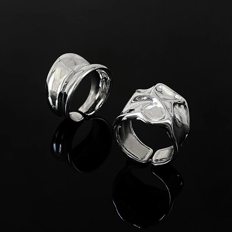 Vintage Handmade Opening Ring for Women Fashion Geometric Wide Punk Metal Rings Jewelry Gift finger rings fashion rings fashion ring metal rings punk rings