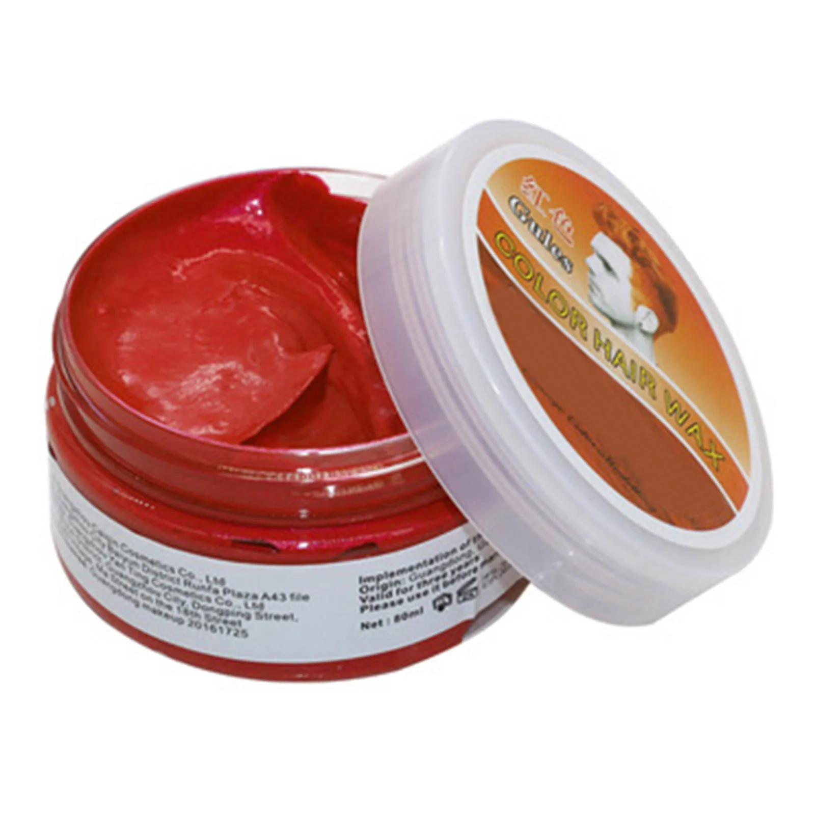 Semi-Permanent Hair Color Wax Vivid Color Temporary One-time Hair Coloring Wax purim time coloring