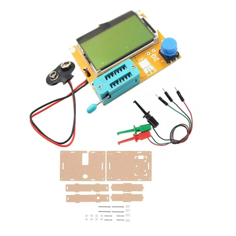 1pc LCR-T4 LCD Digital Graphic Transistor Tester Capacitor ESR Transistor Tester ESR Instrument Transistor Tester 3