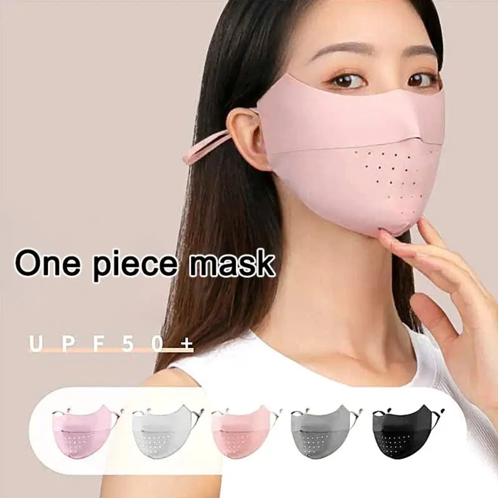 Face Mask Ice Silk Uv Sun Protection Summer Adjustable Breathable Men Women Outdoor Sports