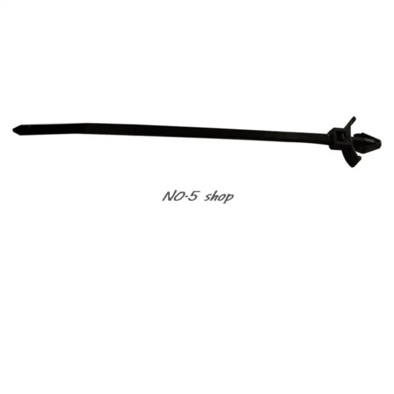 플러그 타입 플라스틱 버클 전기 자동차 고정 바인딩 벨트, 항공기 헤드 바인딩 벨트, 3.2x120mm, 100 개