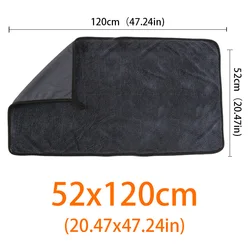 Ultra - Soft Double Layer Microfiber Cleaning Towel for Auto Detailing and Care (52x120cm)