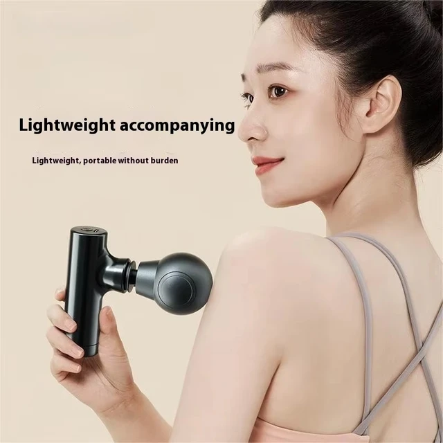 Portable Mini Massage Gun 3-Speed Deep Tissue for Shoulder Leg Foot Muscles Home Gym Use Mute Handheld Massager 2