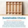 5-Section Straight Coat Locker, Classroom Furniture, Natural 6