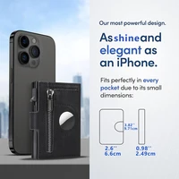 Rfid Carbon Fiber Men Wallets for Airtag Luxury Slim Mini Credit Card Holder Wallets for Men Air Tag Tracker Minimalist Purse 4