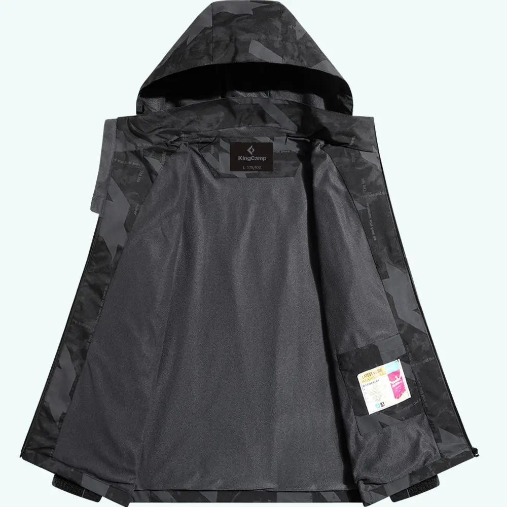Camouflage Hardshell for Men Spring and Autumn Single-layer Sports Trench Coat for Women Outdoor Windproof Waterproof Mountainee