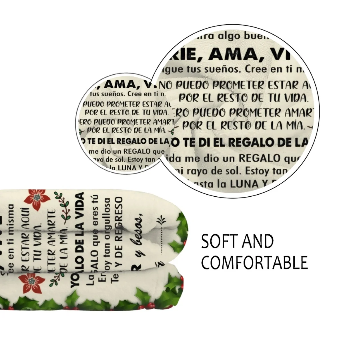 A mi Hija ���� Manta Nunca Olvides Que Te Amo �ö��� ���, ���� ���� ħ�뺸, ũ�������� ��� ������ ��� ����