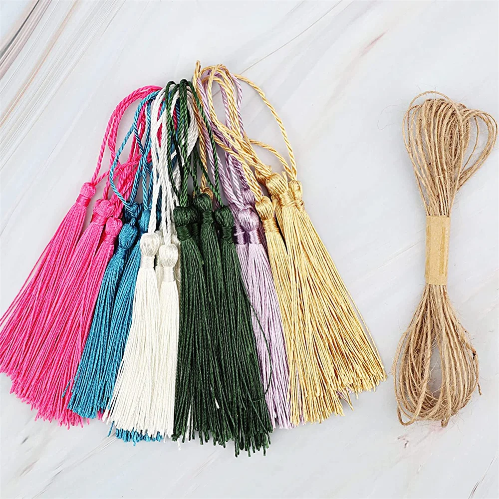 Blank White Bookmarks with Tassels Durable Blank Bookmarks to Decorate  Colorful Bookmark Tassels for DIY Art Projects Gifts Tags - AliExpress