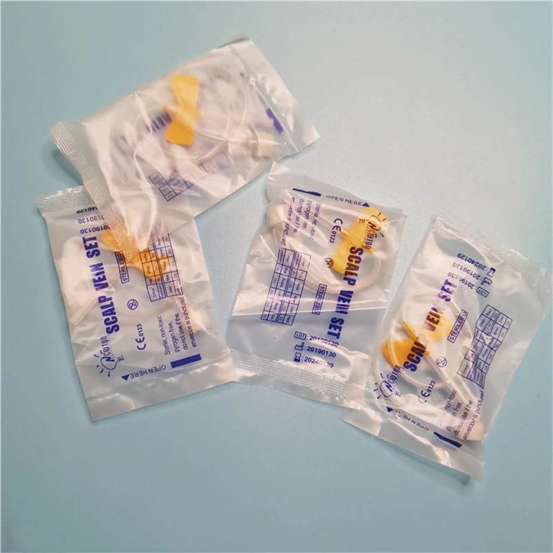 Disposable Blood Butterfly Needle Infusion Scalp Vein Set Safety Sterile Butterfly  Needle 25G butterfly catheter Needles - AliExpress