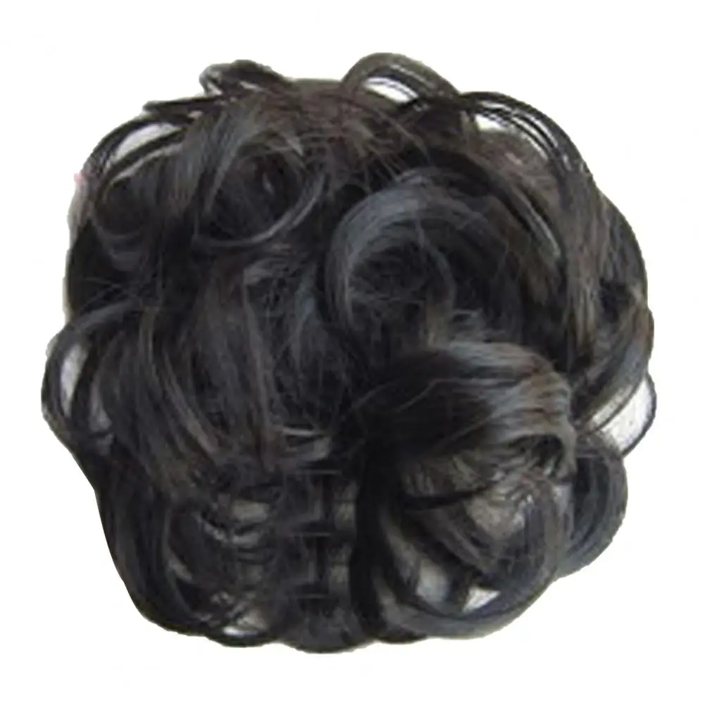 Hair Bun Synthetic Hair Buns Extensions Messy Curly Elastic Hair Scrunchies Hairpieces Synthetic Chignon Donut Updo Hair Pieces