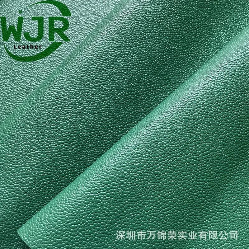 Glossy Devil Fish Pattern PVC Leather Particle Fleece Bottom Fabric Small Particle Pearl Fish Pattern Bag Handbag Leather