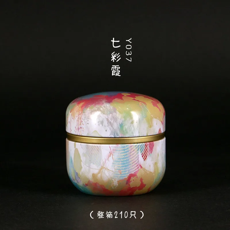 Tea Tin Box 50ml Japanese Style Kitchen Tea Box Jar Storage Holder Sweetmeats Candies Cans Teaware
