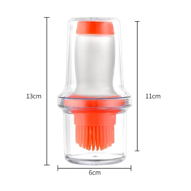 Szilikon Bbq Olajkefe Hordozható Fűszerkefe Fedéllel A Sütőszerszám Főzéséhez Grill Konyhai Kiegészítők - Image 6