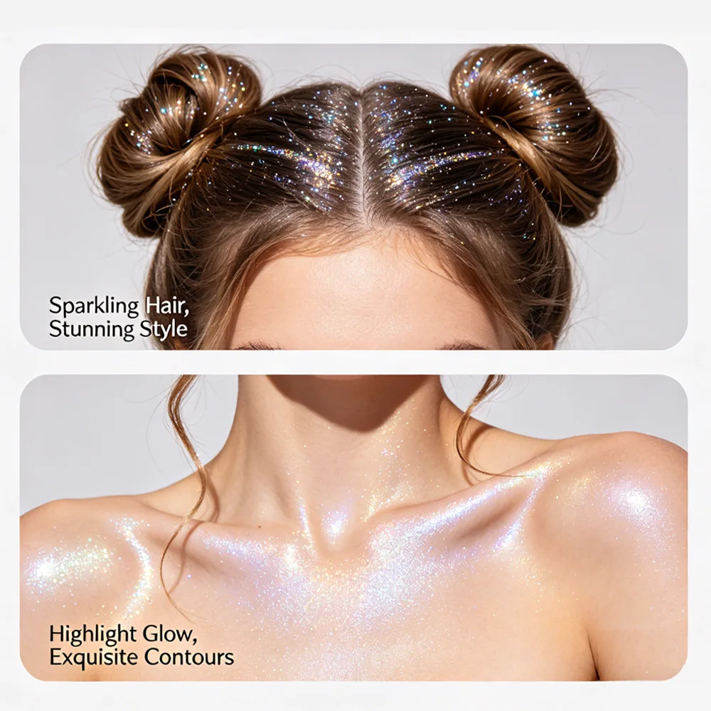 Enhance your special occasions with our Glitter Spray - Long-Lasting, Waterproof Shimmer Highlighter