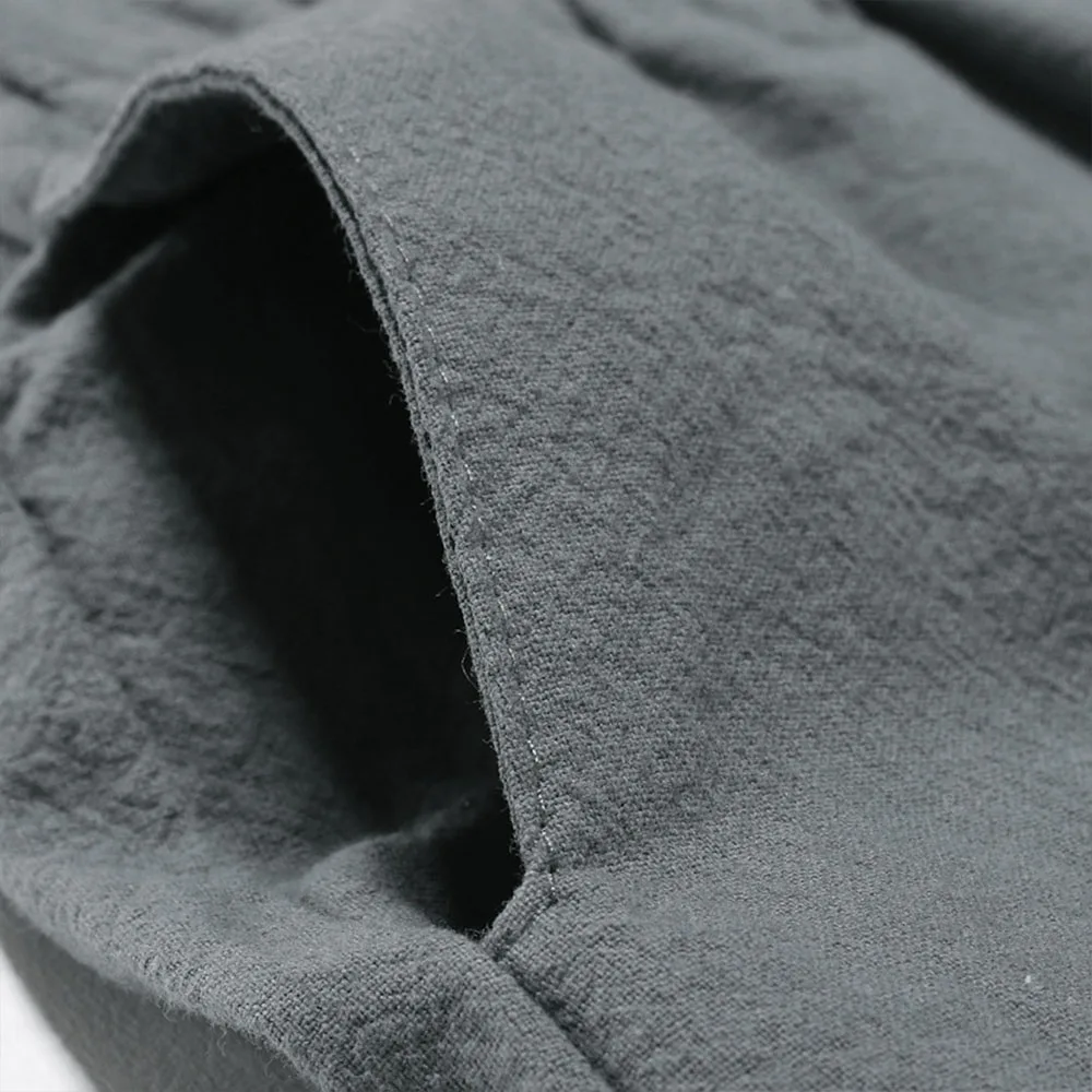 Herren-Haremshose mit tiefem Schritt, japanische Streetwear, individuelles Design, Trainingshose, knöchellang, lässige, übergroße Hose – Detail 3