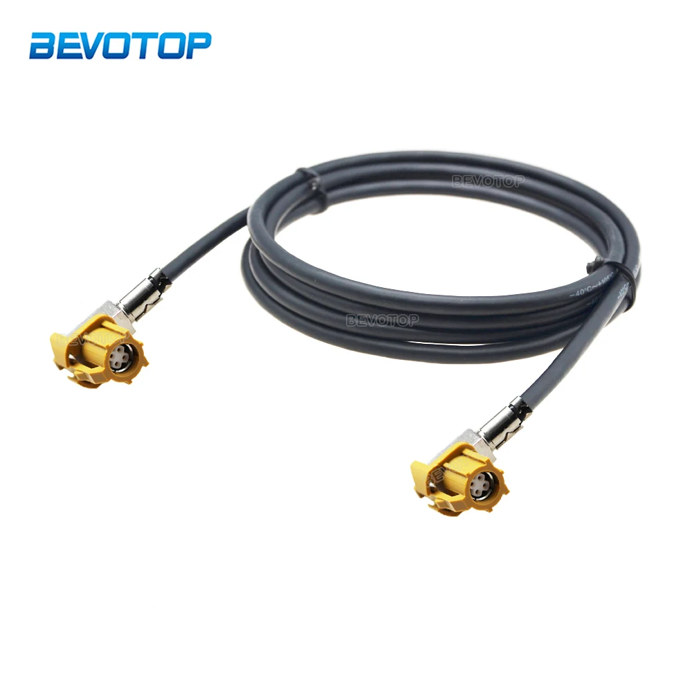 Codice K Femmina Connettore Ad Angolo Retto Hsd Lvds Cavo Per Auto Auto Bmw Audi Mercedes-Benz Combox Usb Video Strumento Ponte Cablaggio