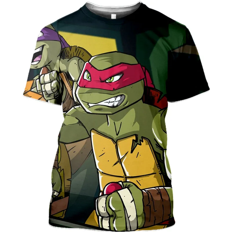 New Funny  Anime 3D Stephen King's It Kids Oversiz Tops  Teenage Mutant Ninja Turtles Clown Joker  Funny T-shirt For  Girls Boys t shirt kid