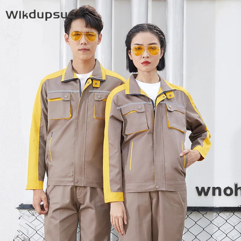 Long Sleeve Uniforms For Men Women Workwear Factory Clothes