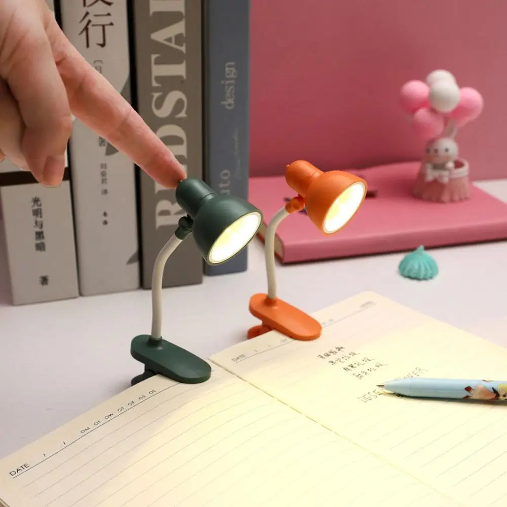 Mini Book Light Foldable Table Desk Book Reading Lamp for Home Room Computer Notebook