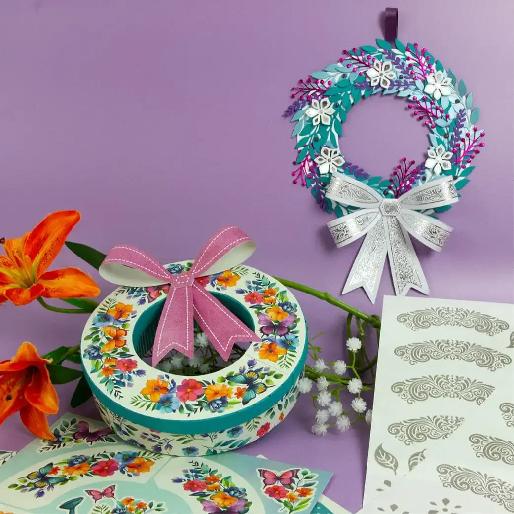 사이버 위크 사전 주문 - 레트로 로봇 선물 상자 다이스 DIY 스크랩북 공예 사진 앨범 템플릿 수제 장식