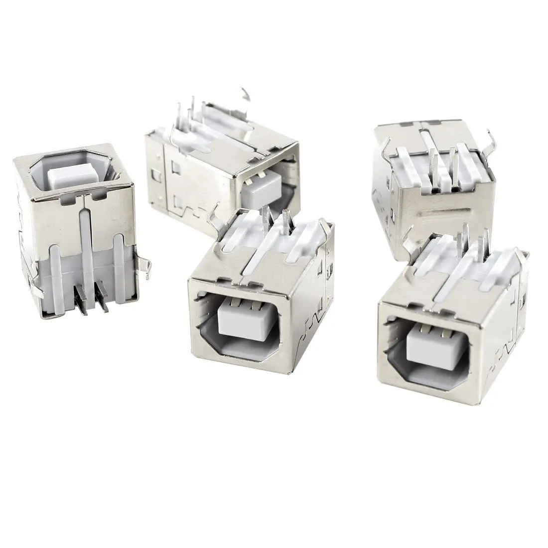 

5 Pcs USB Female Type-B Jack 4-Pin 90 Degree PCB DIP Socket Connector