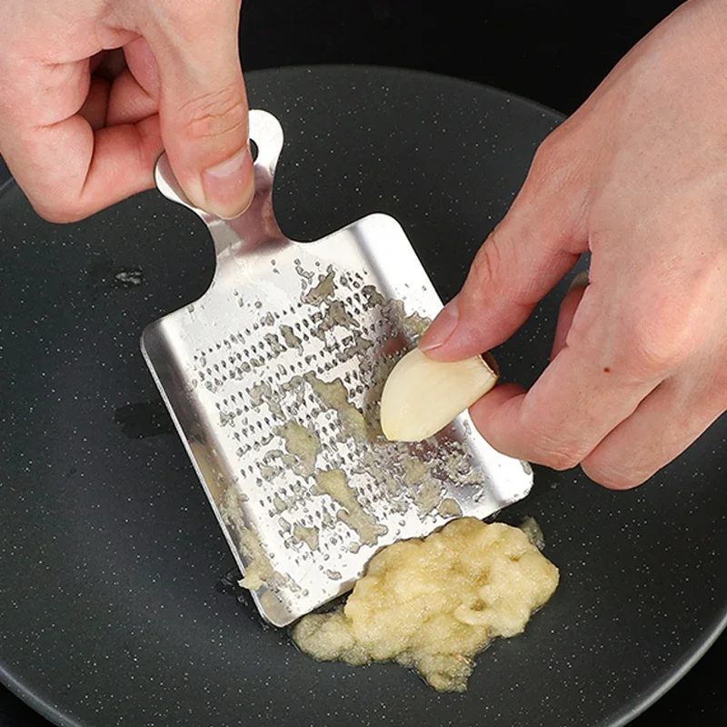 Grattugia Per Zenzero Aglio Mini Grattugia In Acciaio Inossidabile Affettatrice Per Aglio Zenzero Wasabi Grattugia Utensili Per Macinare Verdure Gadge