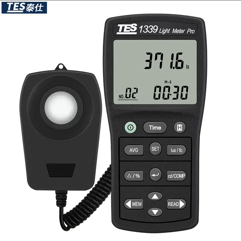 TES1339LightMeterMeasuringLevelsRanging001to999900Lux