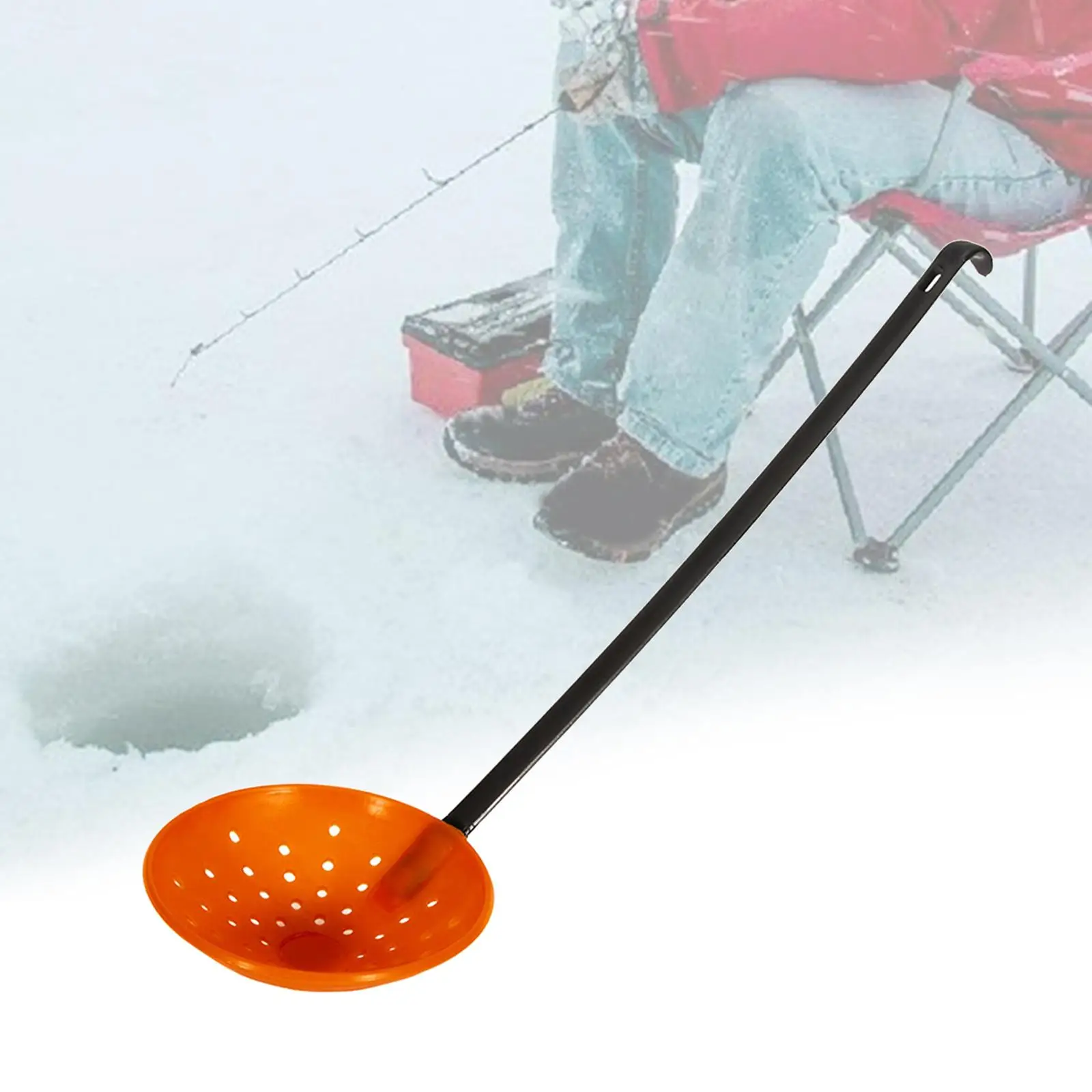 Compact Plastic Ice Fishing Slag Skimmer Spoon Tool for Fishing Box Cooler and Winter Rods Compact Plastic Ice Fishing Slag Skimmer Spoon Tool for Fishing Box Cooler and Winter Rods