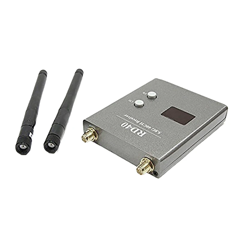 Récepteur RD40 40CH connecté à une caméra FPV, parfait pour drone FPV.