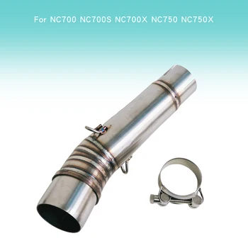 ท่อไอเสียกลางสำหรับรถมอเตอร์ไซค์ NC700 NC700X NC700S NC750X NC750 ปี 2012-2023 แบบสวม ปรับแต่งเพิ่มประสิทธิภาพ 1