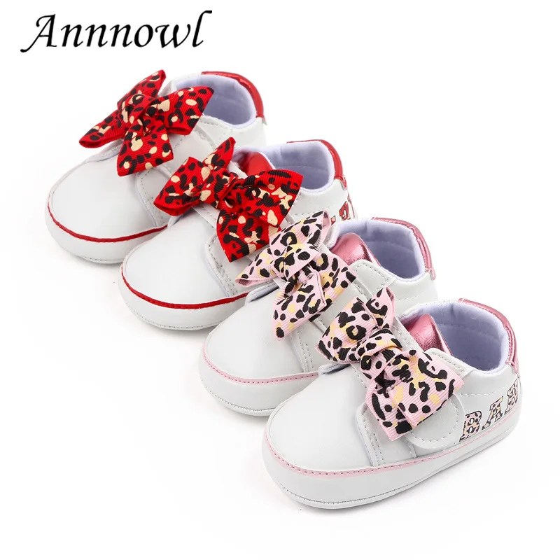 

Fashion Brand Newborn Baby Girls Shoes Infant Tenis Cute Bows Non-slip Soft Sole Toddler Crib Shoe for 1 Year Christian Gifts