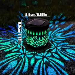 Solar Mandala Wall Light - Outdoor Ambient Decor (Peony Flower Color)