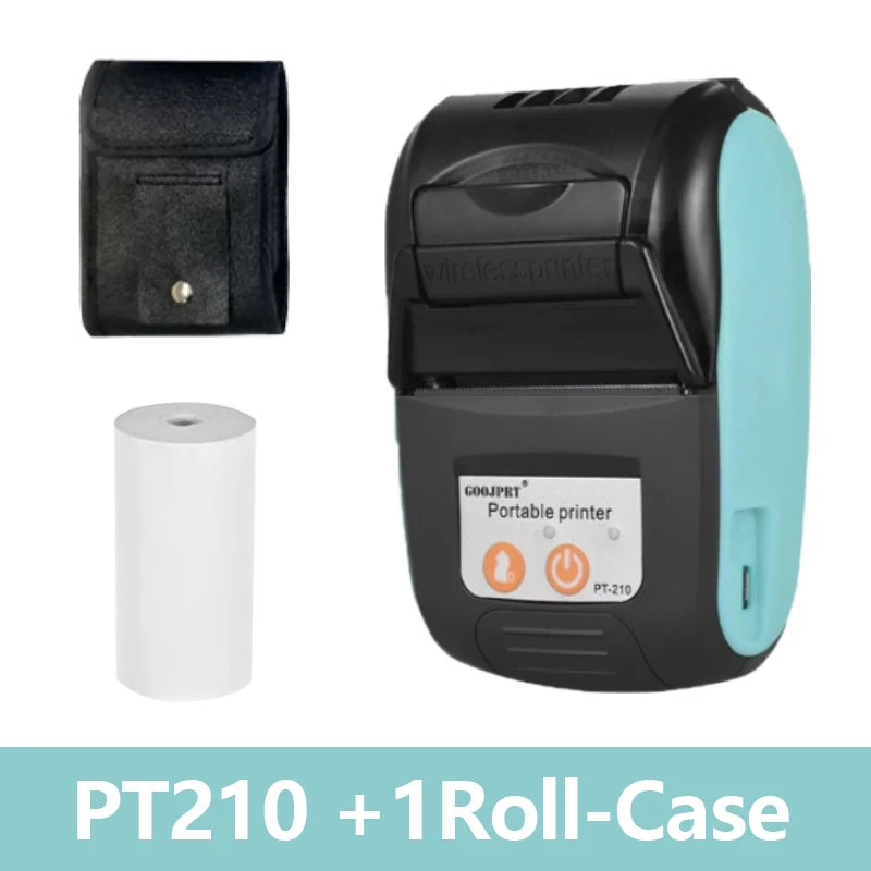 GOOJPRT PT-210 طابعة حرارية بلوتوث لاسلكية صغيرة م...