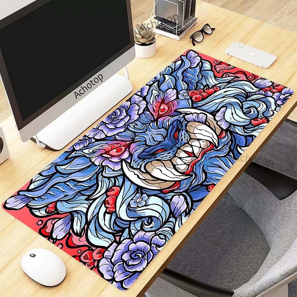 

Gamer Mouse Pad Monster Hunter Gaming Mousepad Keyboard Pads Anti-slip Pad Tapis De Souris XXXL Mousepads Locking Edge Mouse Mat