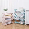 Simple 4-layer assembled shoe rack Z-shaped fabric dustproof assembly storage rack for household storage 4