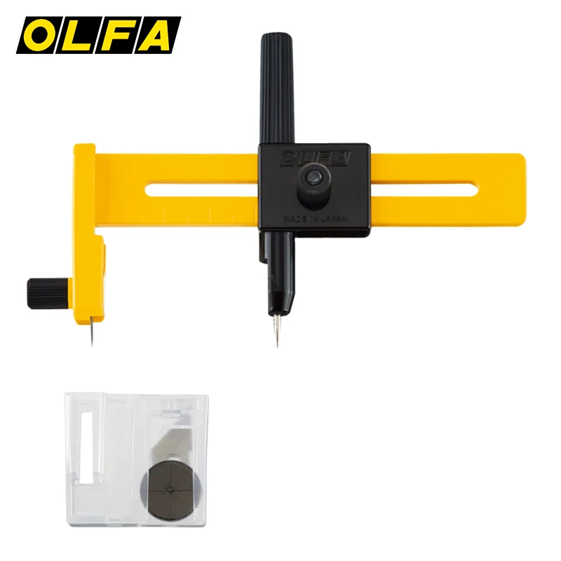 

OLFA CMP-1(1-15cm) Rotary Compass Circle Cutter Cutting Circle Knife Utility,OLFA CMP-1/DX(1.6-22cm) Fabric Knife Utility