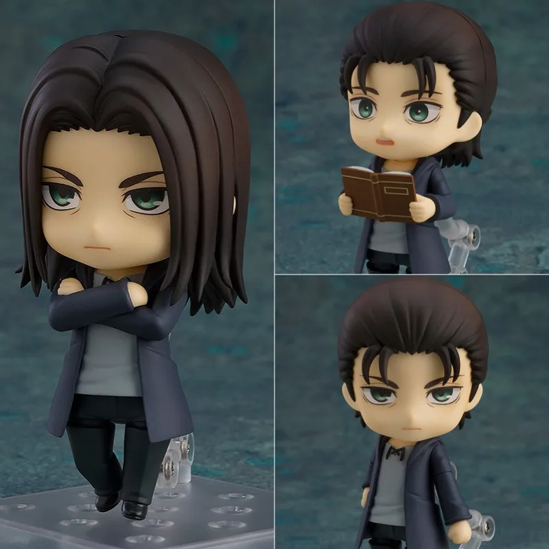 thumbnail image 1 of Figuras de acción de Levi Ackerman, muñecos coleccionables de PVC de dibujos animados, Eren Jaeger 390, Mikasa Ackerman 417, Hange Zoe 375, 365, 1 of 6