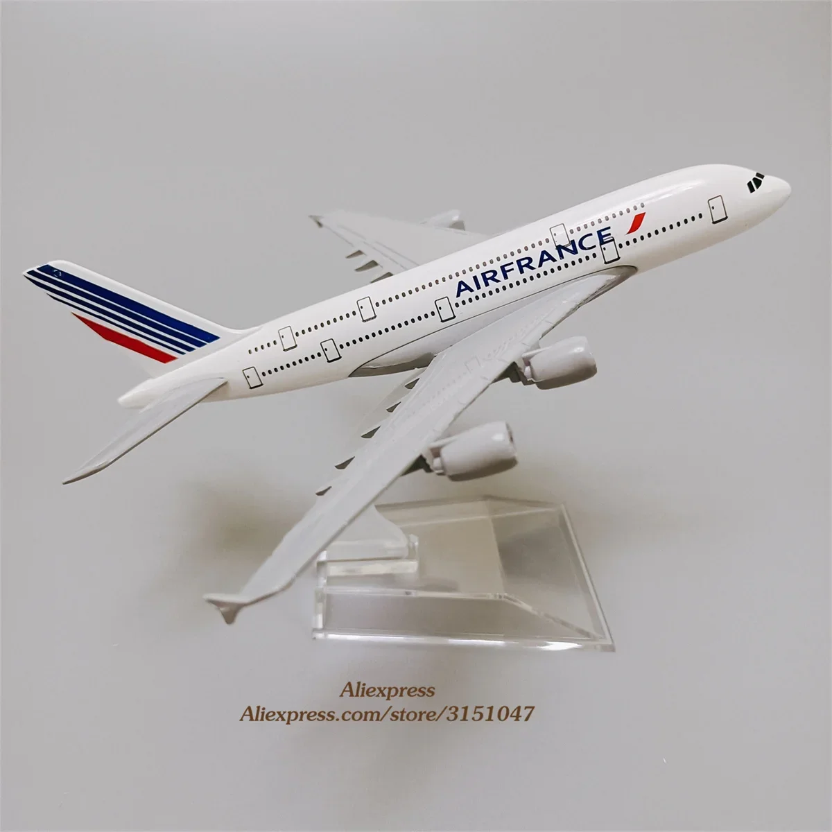 

Alloy Metal Air France Airlines A380 Airplane Model AirFrance Airbus 380 Airways Plane Model Diecast Aircraft w stand 16cm