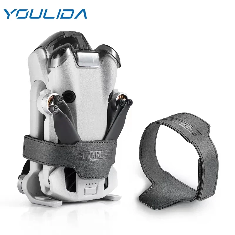 STARTRC Propeller Holder Strap for DJI Mini 4 PRO Propellers Stabilizer Protector PU Leather Props Blade Fixed Tie Accessories