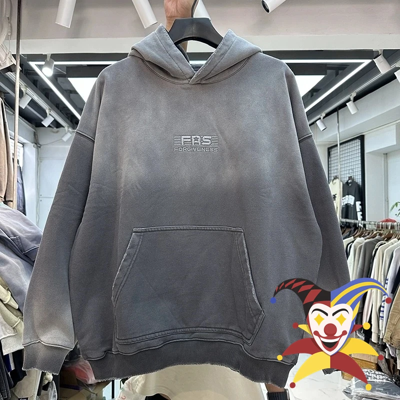 

Washed Embroidered Hoodie Men Women Vintage Oversize Hooded